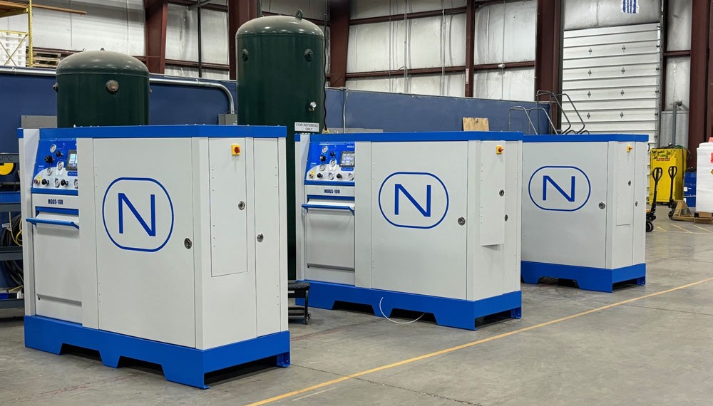 lineup of NOVAIR USA MOGS-100 in Buffalo, NY headquarters