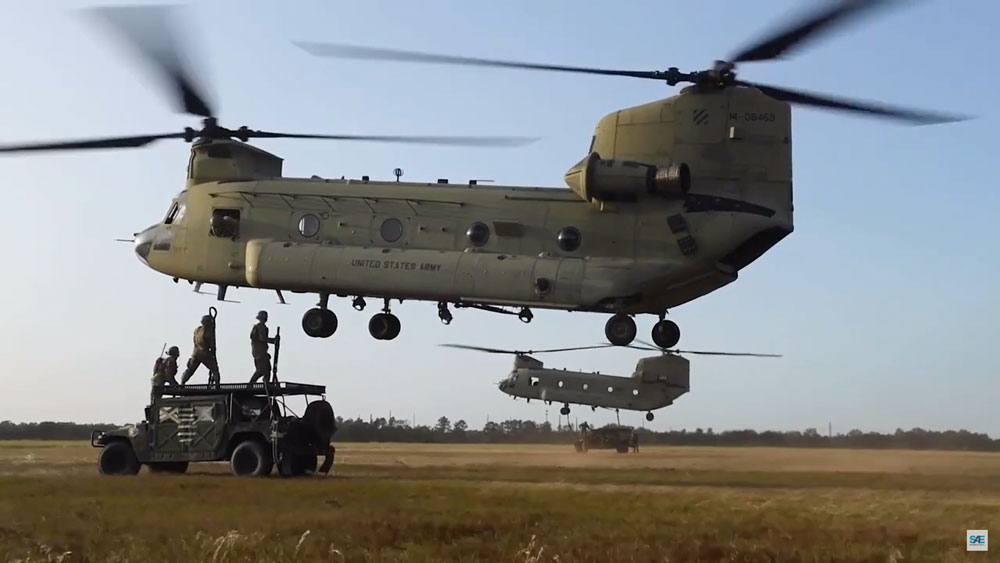U.S. military aircraft taking off