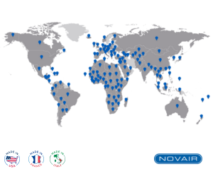 NOVAIR locations on world map