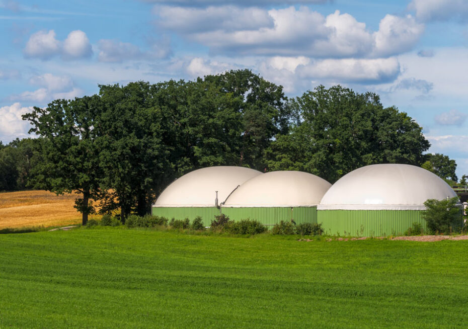 exterior biogas plant