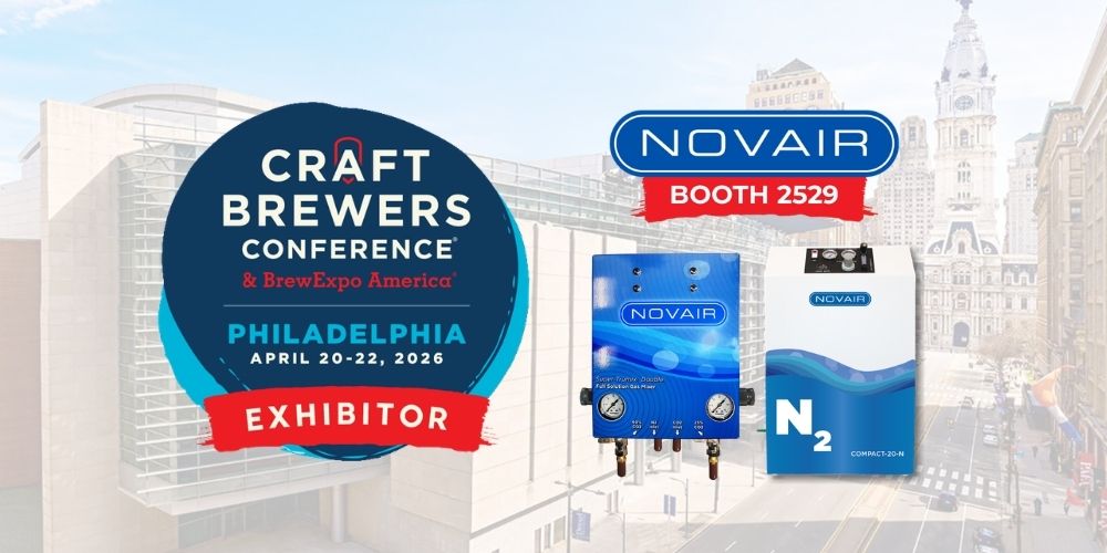 Featured image for “NOVAIR Brewing Solutions at Craft Brewers Conference® 2026”