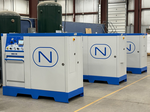 MOGS 100 oxygen generators in NOVAIR headquarters Buffalo NY