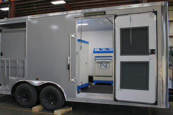 NOVAIR USA trailer with mobile oxygen generating system