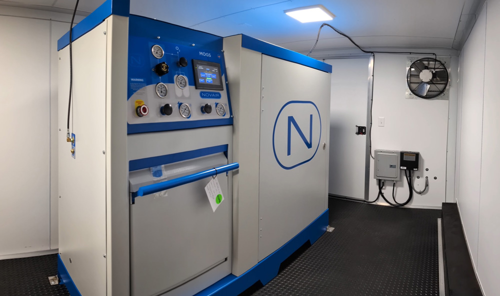 NOVAIR MOGS in a trailer for EMS oxygen
