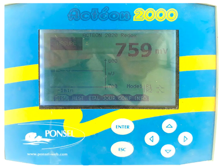redox monitor for fish farms